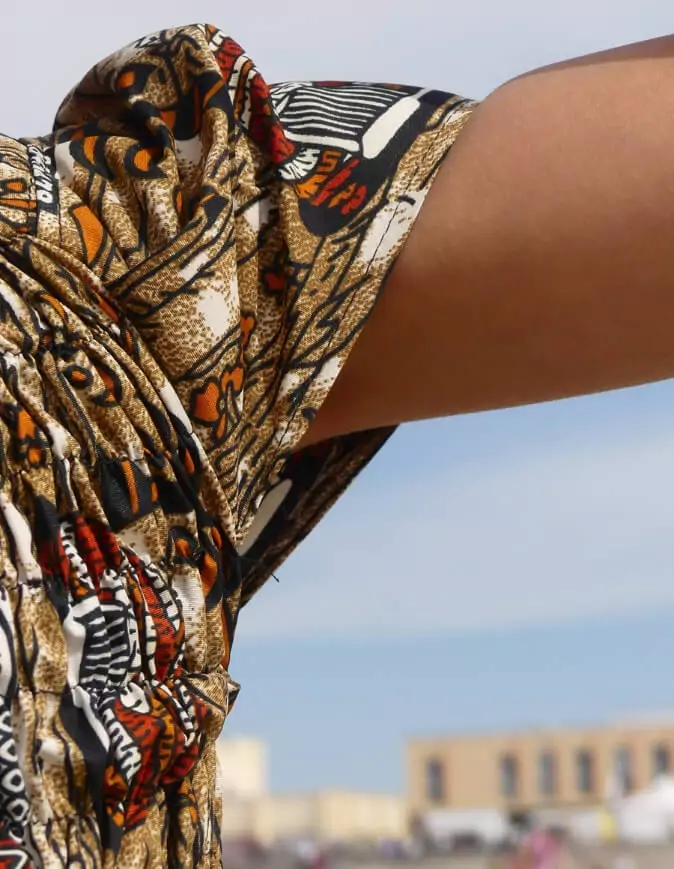 La Robe fillette jeanne wax africain été