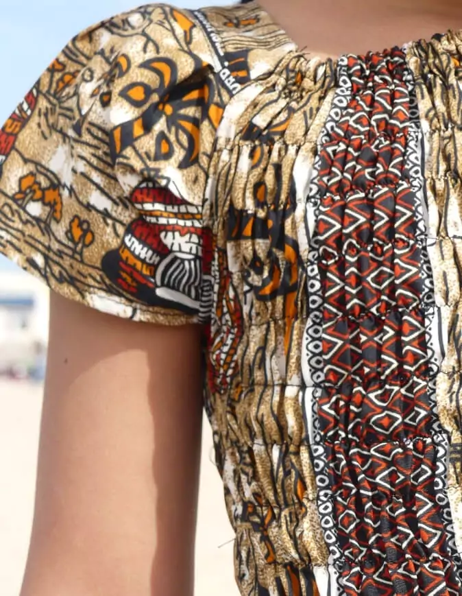 La Robe fillette jeanne wax africain été