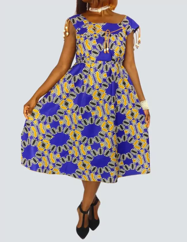 Jolie robe pati évasée – Image 6
