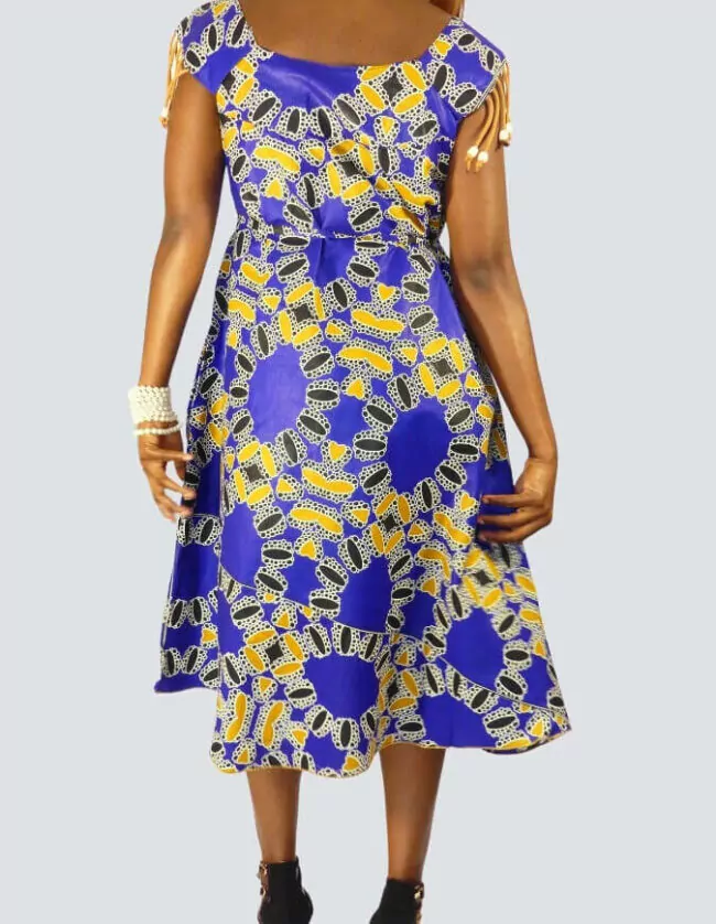 Jolie robe pati évasée – Image 2