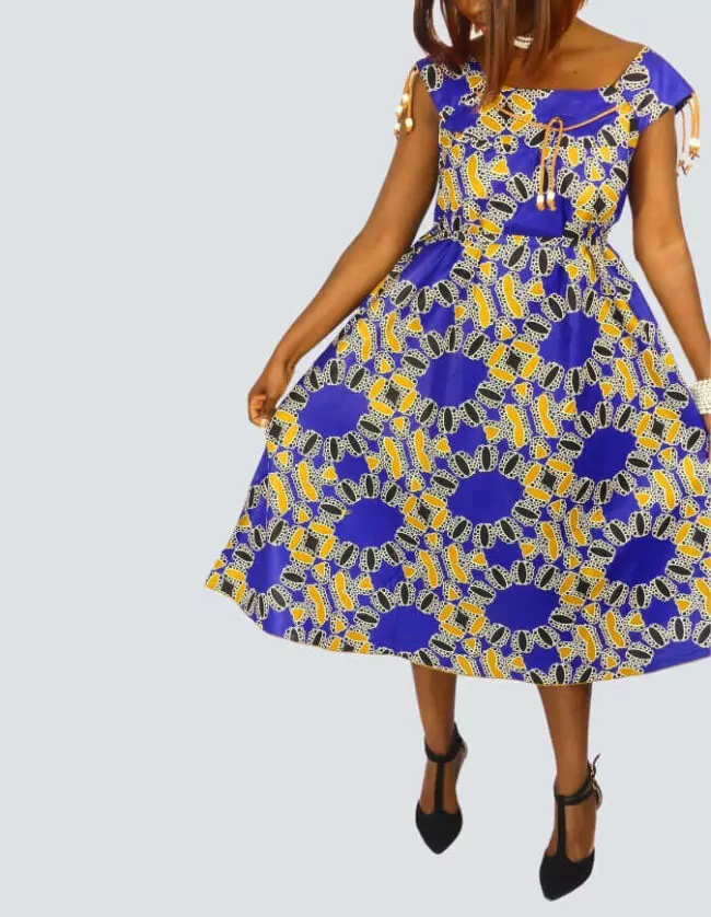 Jolie robe pati évasée – Image 5