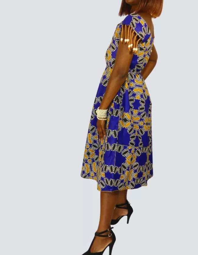Jolie robe pati évasée – Image 3