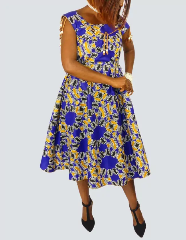 Jolie robe pati évasée – Image 8