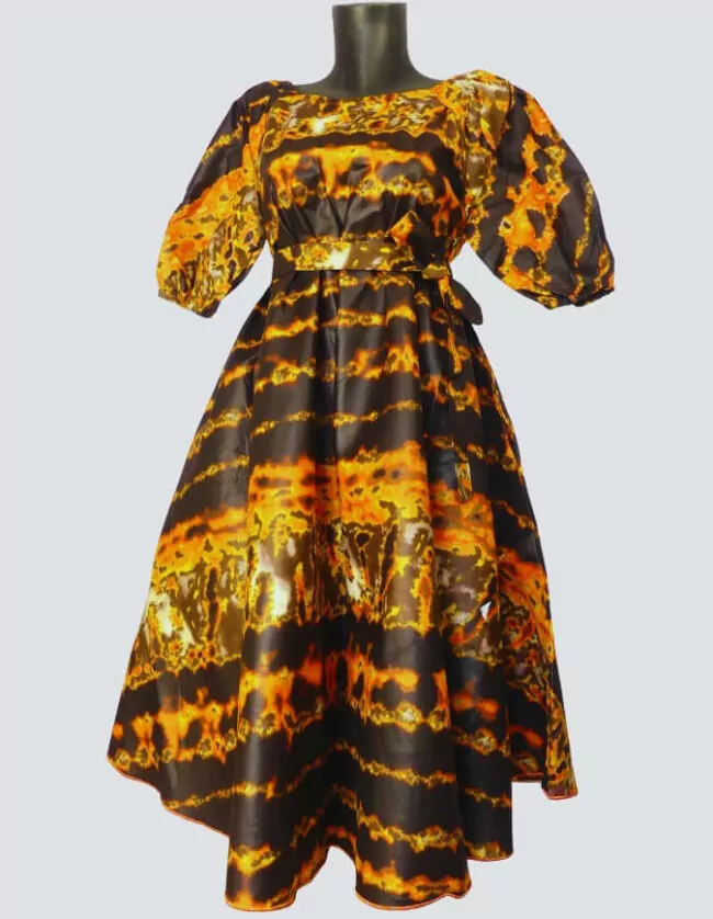 Robe Lulue évasée bazin