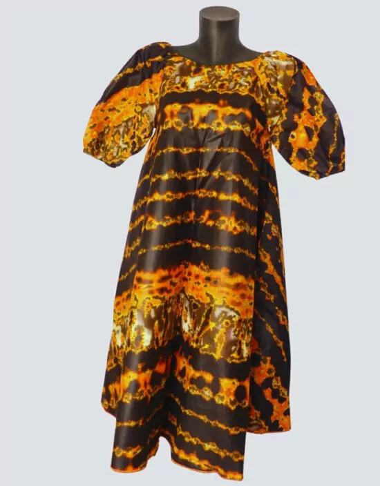 Robe Lulue évasée bazin