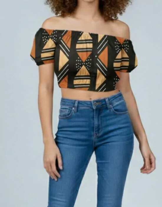 croptop bogolan haut top noel fete idée cadeau gioft