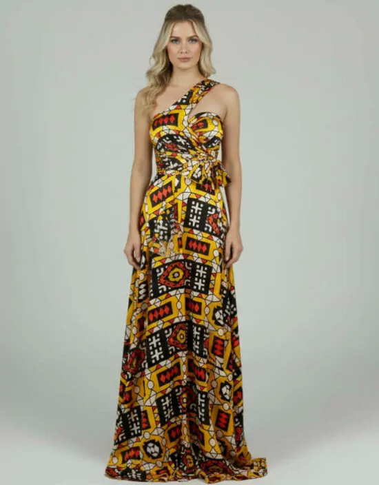 Robe BAMBARA Silk Bogolan bogolan robe silk soie africain femme été