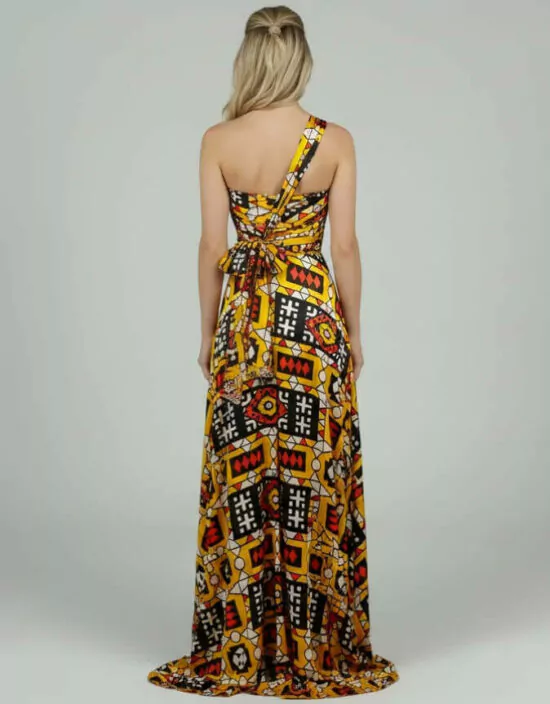 Robe BAMBARA Silk Bogolan bogolan robe silk soie africain femme été